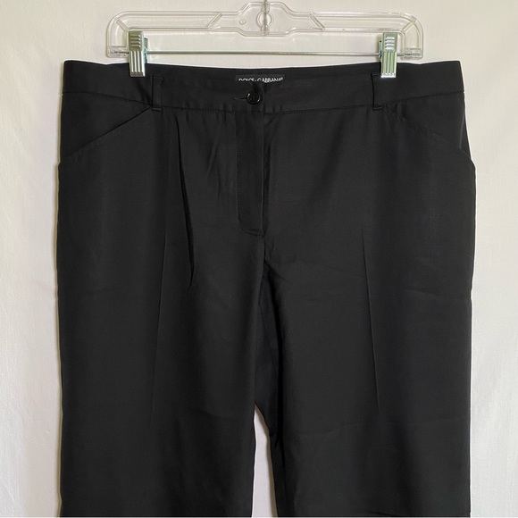 Dolce & Gabbana | Black Wool Dress Pants w Pockets Size 48 Italy/ 38 US Men - Picture 2 of 16